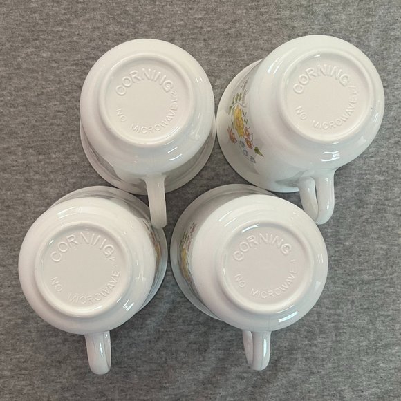 Corning Spring Meadow Coffee Cups Set of 4 - Picture 10 of 11
